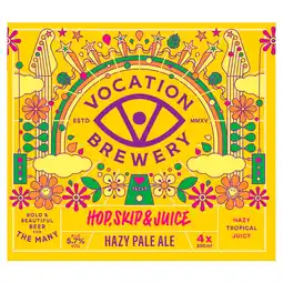 Tesco Vocation Hop Skip & Juice Pale Ale 4X330ml offer