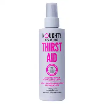 Tesco Noughty Thirst Aid Vegan Conditioning & Detangling Spray 200ml offer