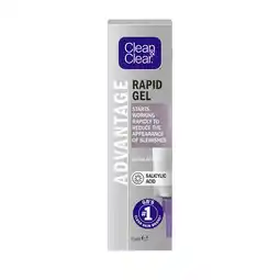 Tesco Clean & Clear Advantage Rapid Gel Blemish Reduction Skincare 15ml offer