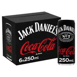 Tesco Jack Daniels & Coca-Cola 6x250ml offer