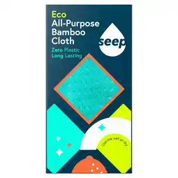 Tesco Seep Eco All-Purpose Bamboo Cloth Plastic Free offer