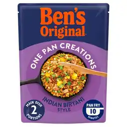 Tesco Ben's Original Indian Biryani One Pan Rice Meal 250g offer