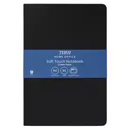 Tesco T. Black Soft Cover Notebook 192 pages A5 offer