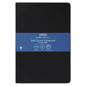 Tesco T. Black Soft Cover Notebook 192 pages A5 offer