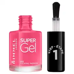 Tesco Rimmel Super Gel Nailpolish Cocktail Passion 12Ml offer