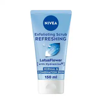 Tesco NIVEA Refreshing Exfoliating Face Scrub 150ml offer