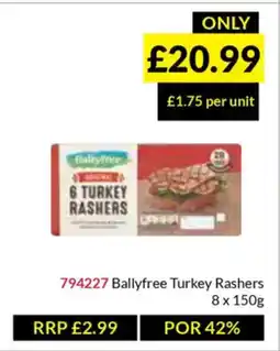 Musgrave MarketPlace Ballyfree Turkey Rashers offer