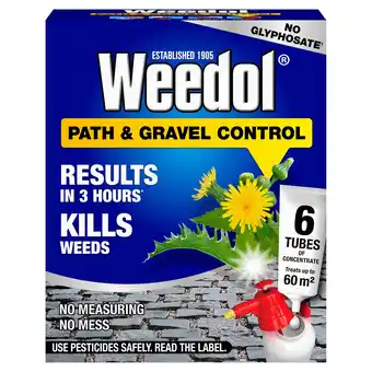 Tesco Weedol Path & Gravel Concentrate Tubes 6 X 23Ml offer