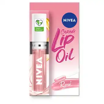 Tesco NIVEA Caring Lip Oil Rose​ 5.5ml offer