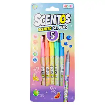 Tesco Scentos Gel Pens Pastel 5 pack offer