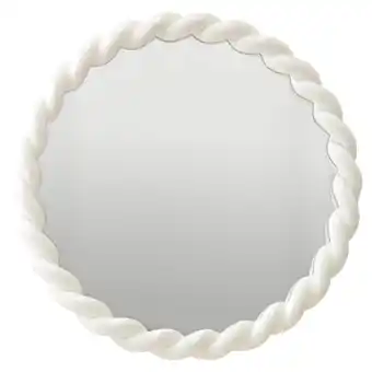 Tesco F&F Home Cream Bobble Mirror offer