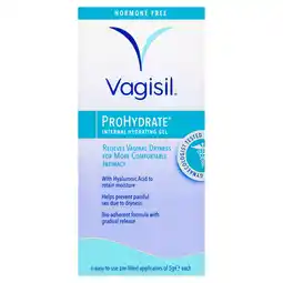 Tesco Vagisil ProHydrate Internal Hydrating Gel Applicators 6 x 5g offer