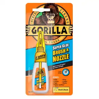 Tesco Gorilla Superglue 12G Brush & Nozzle offer