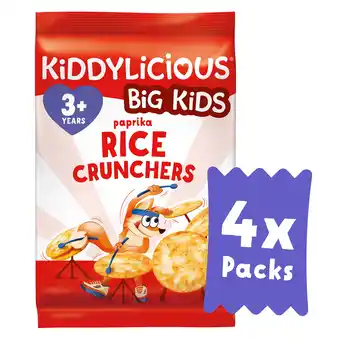 Tesco Kiddylicious Big Kids Paprika Rice Crunchers 4x15g offer