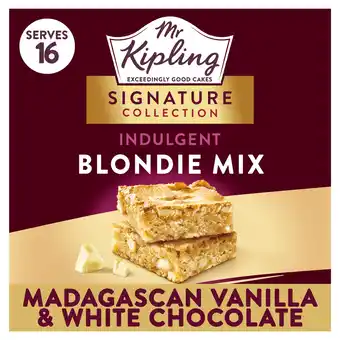 Tesco Mr Kipling Signature Vanilla and White chocolate Blondie 368g offer