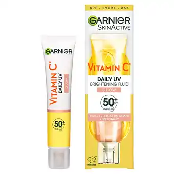 Tesco Garnier Skinactive Vitamin C Daily UV Brightening Fluid SPF50 40ml offer