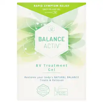 Tesco Balance Activ BV Treatment Vaginal Gel 7 x 5ml offer