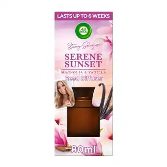 Tesco Air Wick Air Freshener Stacey Solomon Serene Sunset Essential Oils Reed Diffuser 80ml offer