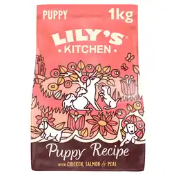 Tesco Lily's Kitchen Puppy Recipe with Chicken, Salmon & Peas 1kg offer