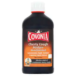 Tesco Covonia Chesty Cough Relief Liquid - Mentholated 300ml offer