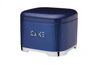 Tesco Lovello Textured Steel Cake Tin - Midnight Navy offer