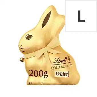 Tesco Lindt Gold Bunny White Chocolate 200G offer