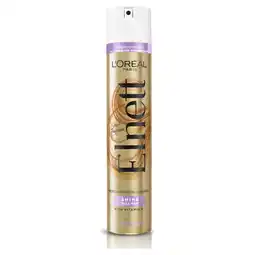 Tesco L'Oreal Elnett Shine Strong Hold Hair Spray 400Ml offer