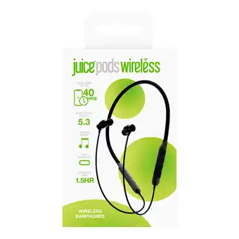 Tesco Juice Pods Wireless In Ear Neckband Black offer