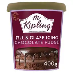 Tesco Mr Kipling Chocolate Fudge Fill & Glaze Icing 400g offer