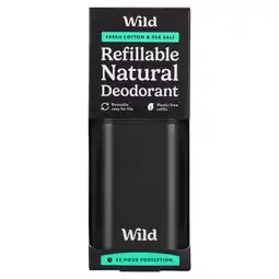 Tesco Wild Fresh Cotton & Sea Salt Natural Deodorant Refill 40G offer