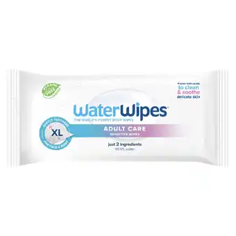 Tesco WaterWipes Adult Care Sensitive Wipes 30 wipes offer