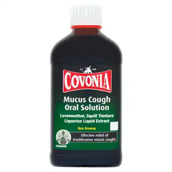 Tesco Covonia Mucus Cough Oral Solution 300ml offer