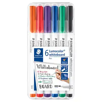 Tesco Staedtler Whiteboard Markers 6 Pack offer