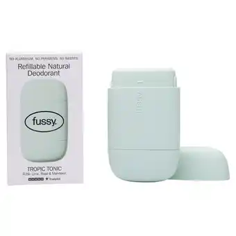 Tesco Fussy Refillable Natural Deodorant Tropic Tonic 40g offer