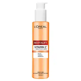 Tesco L'Oreal Paris Revitalift Clincal Vitamin C Refining Foam Cleanser 150ml offer