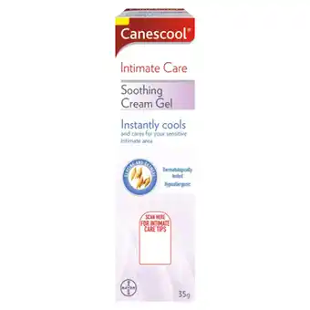 Tesco Bayer Canescool Soothing Cream Gel - Intimate Care 35g offer