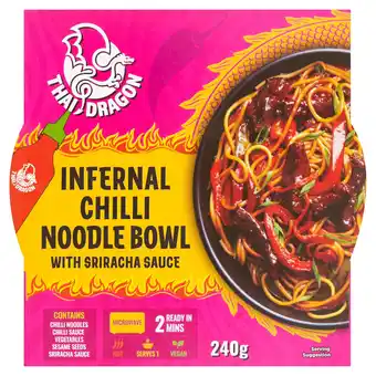 Tesco Thai Dragon Chilli and Sriracha Noodle Bowl 240g offer