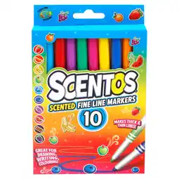 Tesco Scentos Fine Line Markers 10 Pack offer