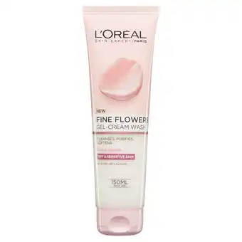 Tesco L'Oreal Paris Flowers Cleansing Wash 150Ml offer