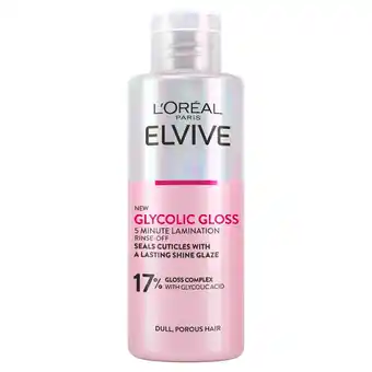 Tesco L'Oreal Paris Elvive Glycolic Gloss 5 Minute Lamination 200ml offer