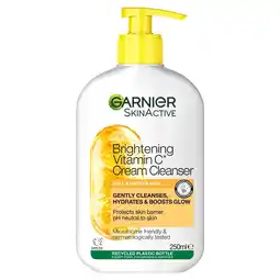 Tesco Garnier Skinactive Brightening Vitamin C Cream Cleanser 250ml offer