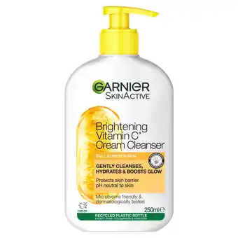 Tesco Garnier Skinactive Brightening Vitamin C Cream Cleanser 250ml offer