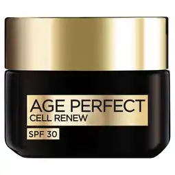 Tesco L'Oreal Paris Age Perfect Cell Renew Revitalising Day Cream SPF30 50ml offer