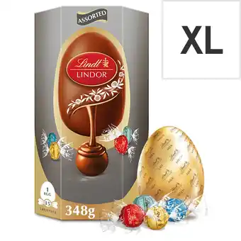 Tesco Lindt Milk Chocolate Egg With Assorted Truffles 348G offer