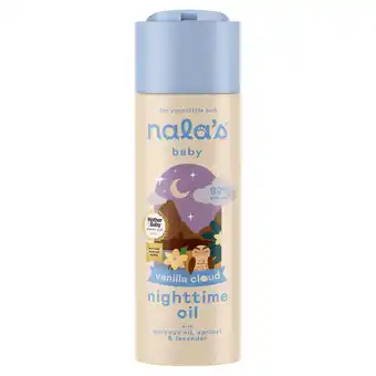 Tesco Nala's Baby Nighttime Oil Vanilla Cloud 200ml offer