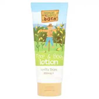 Tesco Lemon Berry Barn Face & Body Lotion Vanilla Skies 200ml offer