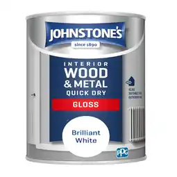 Tesco Johnstones Qd Gloss Brilliant White 750Ml offer