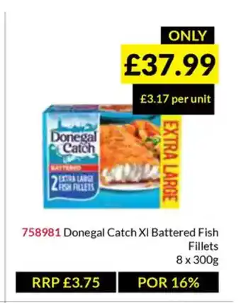 Musgrave MarketPlace Donegal Catch XI Battered Fish Fillets offer