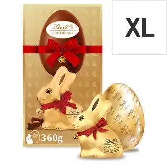 Tesco Lindt Gold Bunny Milk Chocolate Egg 360g offer