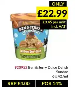 Musgrave MarketPlace Ben & Jerry Dulce Delish Sundae offer